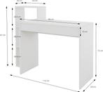 Bureau met lades - Bureautafel - Computertafel - 110x72x40 c, Verzenden, Nieuw