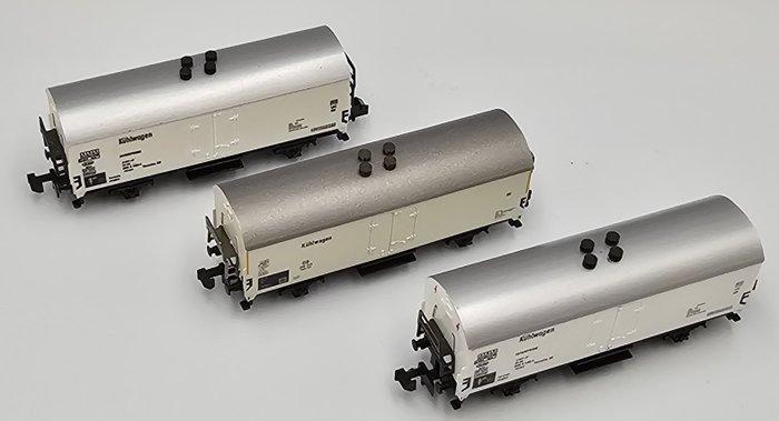 Minitrix N - 3225 - Modeltrein goederenwagon (3) - Drie, Hobby en Vrije tijd, Modeltreinen | N-Spoor