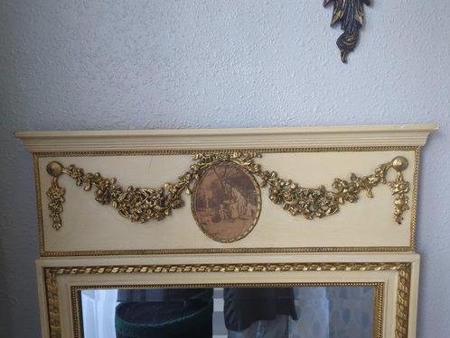 Schouwspiegel - Gips, Hout, Antiek en Kunst, Curiosa en Brocante
