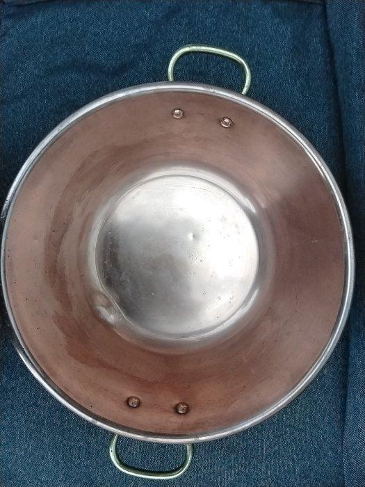 Kookpan - Koper - Gelei cq stroop pan, Antiek en Kunst, Antiek | Keukenbenodigdheden