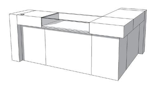 *TIP* Toonbank U-Frame Thick C-PUH-016-COMP, Zakelijke goederen, Kantoor en Winkelinrichting | Kantoormeubilair en Inrichting
