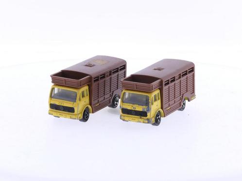 Schaal 1:100 2x Majorette Mercedes Benz 254 Dallas Ewing..., Hobby en Vrije tijd, Modeltreinen | Overige schalen, Gebruikt, Analoog