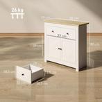 TRUUSK Sideboard Keukenkast Met 2 Lades, Soft-Close-Dubbele, Verzenden, Nieuw