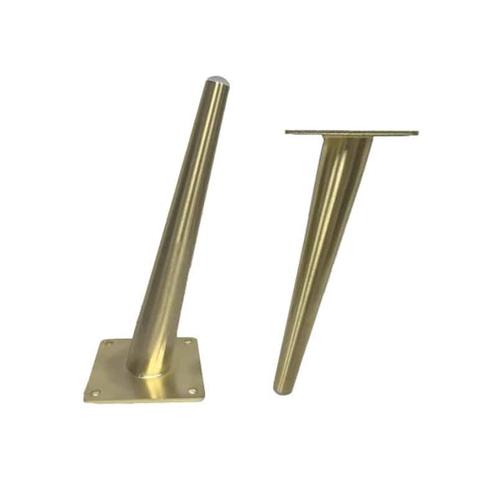 Schuin stalen pootje 20cm messing, Huis en Inrichting, Tafelonderdelen, Nieuw, Metaal, Ophalen of Verzenden
