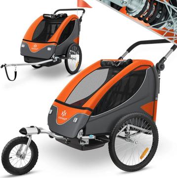 Kinderfietskar - kinderaanhanger - fietsaanhanger - 360° beschikbaar voor biedingen