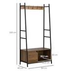 Kapstok met schoenenbank en opbergkast – multifunctioneel re, Huis en Inrichting, Woonaccessoires | Kapstokken, Verzenden, Nieuw