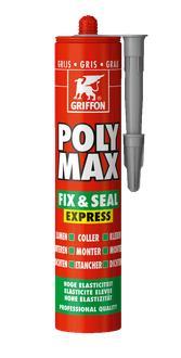 Griffon polymax fix seal express 425 gr, grijs, Doe-het-zelf en Verbouw, Isolatie en Afdichting, Nieuw, Verzenden