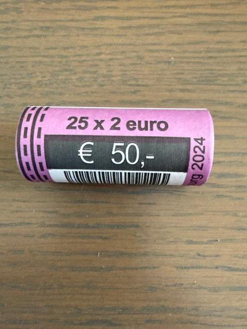 Luxemburg. 2 Euro 2024 Henri (25 coins) in roll (Zonder, Postzegels en Munten, Munten | Europa | Euromunten