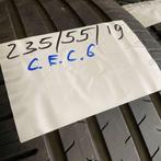 2 x Continental EcoContact 6 235-55-19 Zomerbanden 4,5mm, 19 inch, Gebruikt, Ophalen of Verzenden, 235 mm