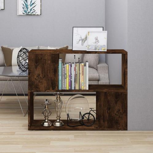 vidaXL Boekenkast/kamerscherm 80x24x63 cm gerookt, Huis en Inrichting, Kasten | Boekenkasten, Minder dan 25 cm, Nieuw, Overige houtsoorten