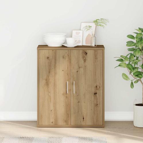 vidaXL Dressoir Artisan Eiken 60x31x70 cm Engineered Wood, Huis en Inrichting, Kasten | Dressoirs, Nieuw, Overige houtsoorten