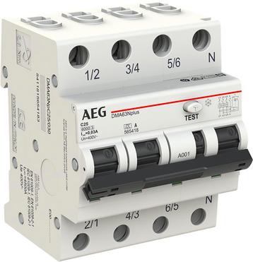 AEG aardlekautomaat / 25A, 30mA, C-kar, 3P+N / 565418 beschikbaar voor biedingen