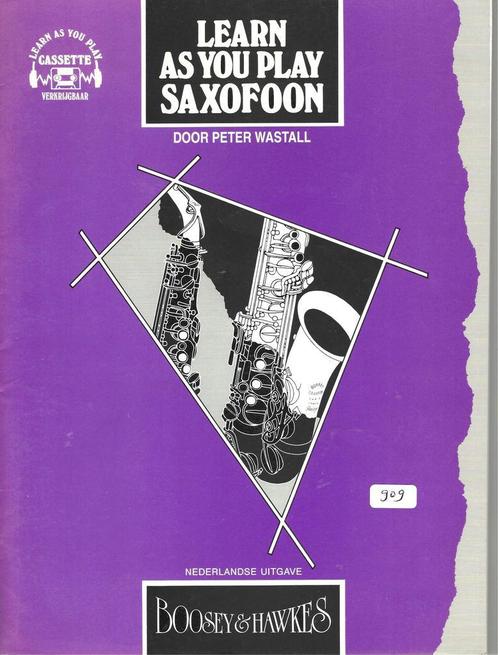 saxofoon lesboeken (7)  [444], Muziek en Instrumenten, Bladmuziek, Saxofoon, Les of Cursus, Zo goed als nieuw, Populair, Ophalen of Verzenden