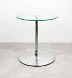 Artifort Circle 1 tafel by Pierre Paulin met glazen blad, 45 tot 60 cm, Minder dan 55 cm, Rond, Glas