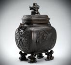 Antieke Japanse bronzen koro / geurbrander / wierookbrander