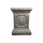 Sokkel - bloem - 39 cm - robuuste uitstraling - zwart, Huis en Inrichting, Woonaccessoires | Zuilen en Pilaren, Ophalen of Verzenden