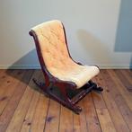 Schommelstoel - Mahonie - Chesterfield Junior - Hoogte: 70