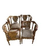 Ernesto Basile - Fauteuil (4) - Eik - Fauteuil Art Nouveau