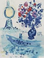 Marc Chagall (1887-1985) - Bateau mouche au bouquet