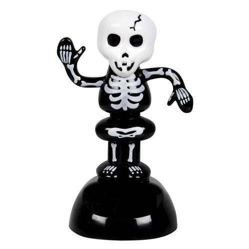 Halloween Dansend Skelet Solar 11cm, Hobby en Vrije tijd, Feestartikelen, Nieuw, Verzenden