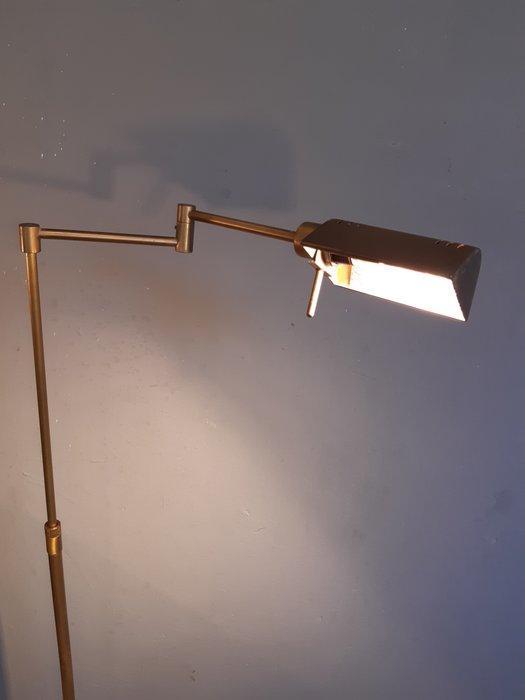 Staande lamp - Messing - Hoogte verstel, zwenkarm, Antiek en Kunst, Curiosa en Brocante