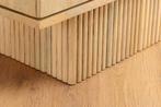 Design barkast ART DECO 140 cm wit gelimineerd mangohout 3D, Huis en Inrichting, Ophalen of Verzenden, Nieuw