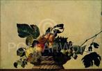Kunstdruk Caravaggio - Cesto di frutta 80x56cm, Huis en Inrichting, Woonaccessoires | Schilderijen, Tekeningen en Foto's, Verzenden