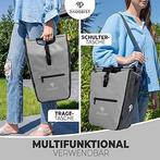 2dekans | 3-in-1 fietstas voor bagagedrager (25 liter) -, Computers en Software, Laptoptassen, Ophalen of Verzenden, Zo goed als nieuw