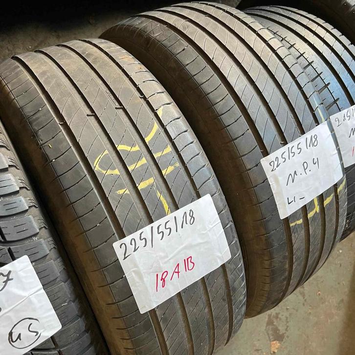 2 x Michelin Primacy 4 225-55-18 Zomerbanden 4mm, Auto-onderdelen, Banden en Velgen, 18 inch, Zomerbanden, 225 mm, Personenwagen