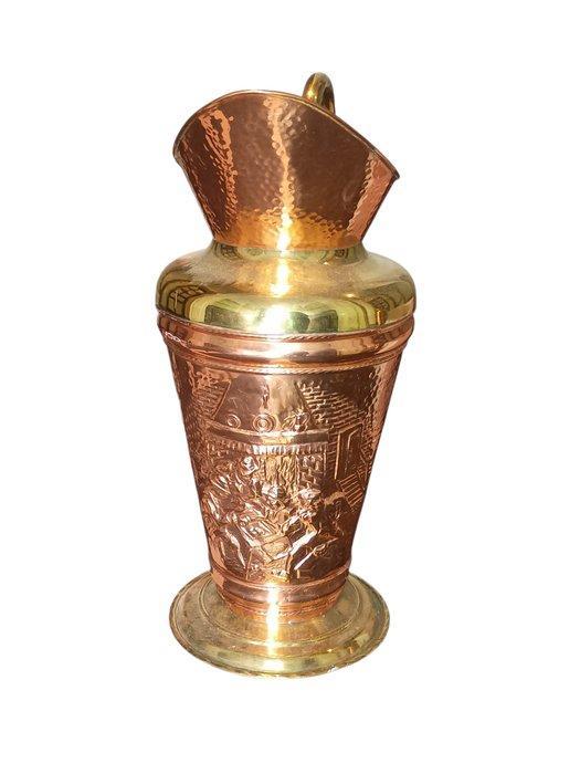 Kruik - Koper - Grote koperen kan, Antiek en Kunst, Antiek | Overige Antiek