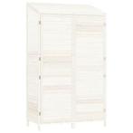 Witte Houten Tuinschuur 102x52cm - Tweedekansje! OP=OP, Minder dan 250 cm, Schuur, Nieuw, Ophalen of Verzenden