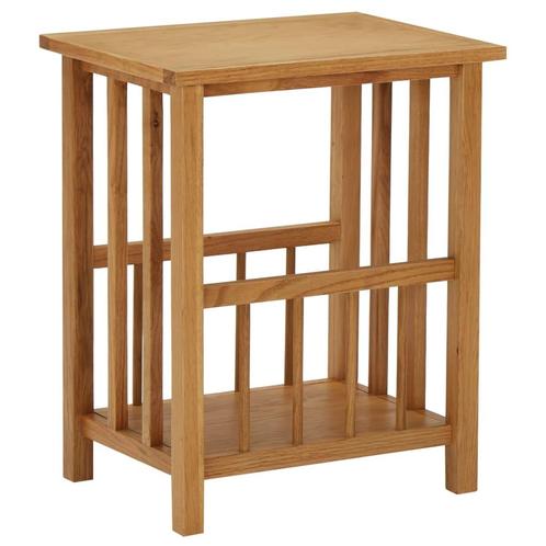 vidaXL Bijzettafel 45x35x55 cm massief eikenhout, Huis en Inrichting, Tafels | Bijzettafels, Nieuw, Verzenden