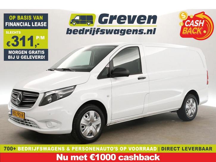 Mercedes-Benz Vito 114 CDI Lang AUT Airco Cruise Carplay Cam, Auto's, Bestelauto's, Te koop, Automaat, Financial lease, Diesel