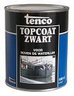 Tenco Topcoat Zwart 1 liter, Nieuw, Verzenden