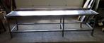 RVS Tafel. Werktafel B304 x D70 x H85cm