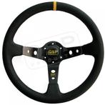 QSP Sportstuur Leder 90mm Diep Deep Dish Zwart B5618, Auto diversen, Autosport-onderdelen, Nieuw