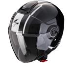 Scorpion Exo-City II Vel Metal Zwart Wit Jethelm, XS, Jethelm, Nieuw met kaartje, Overige merken
