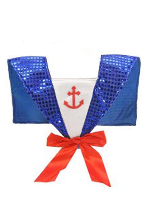 Matrozenkraag Blauw Rood Matroos Kraag Blauw Matrozenpak Pai, Kleding | Heren, Carnavalskleding en Feestkleding, Nieuw, Overige maten