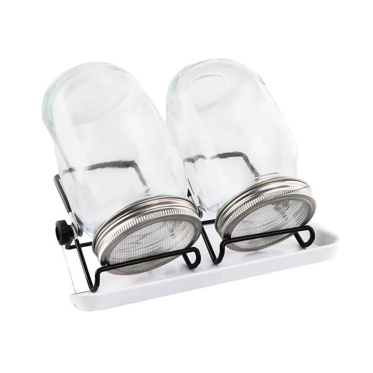 Kiemglas - 2 Stuks - 1000ML - Kiempot set - Groente kiemen -, Tuin en Terras, Tuinwanddecoratie, Nieuw, Verzenden