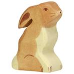 Holztiger - Houten Dieren - Haas Zittend 5,5 cm, Nieuw