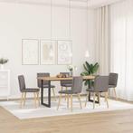 vidaXL Eetkamerstoelen 6 st stof taupe, Huis en Inrichting, Stoelen, Verzenden, Nieuw