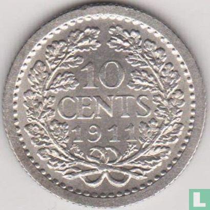 Nederland 10 cents 1911 (munten), Postzegels en Munten, Munten | Nederland, Losse munt, Goud, Zilver, Verzenden