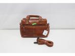 Hide & Stitches Porto Handtas Schoudertas - Bruin - 100%, Verzenden, Zo goed als nieuw