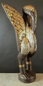 Beeld, Kalao Bird - 52 cm - Hout, Metaal, Antiek en Kunst