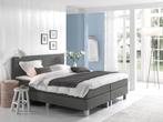 ACTIE! Boxspring Comfort 2.0 160 200 Grijs, Nieuw, 160 cm, Grijs, Modern