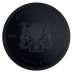 Tsjaad. 5000 Francs 2024 1 oz, Cannabis Smoke Black Platinum