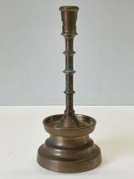 Kaarsenhouder - Messing - Antieke Knoop Kandelaar