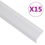 vidaXL Trapneuzen L-vormig 15 st 100 cm aluminium, Verzenden, Nieuw