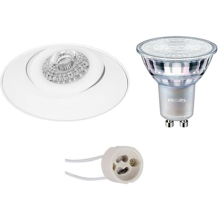Voordeelset: LED Spot Set - Pragmi Nivas Pro - GU10 Fitting, Huis en Inrichting, Lampen | Spots, Plafondspot of Wandspot, Nieuw
