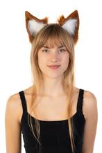 Haarband Grote Furry Oortjes Bruin Wit Beer Vos Diadeem Dons, Kleding | Dames, Ophalen of Verzenden, Nieuw, Carnaval, Accessoires